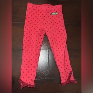 Polka dot mj ruffle leggings